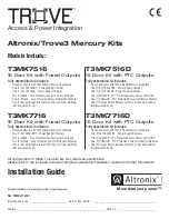 Atronix Trove3 Mercury Kits Installation Manual предпросмотр