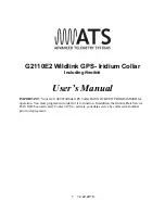 Предварительный просмотр 1 страницы ATS G2110E2 User Manual