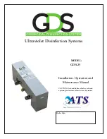 Предварительный просмотр 1 страницы ATS GDS-25 Installation, Operation And Maintenance Manual