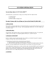 Preview for 1 page of ATS NASA 2001 Operation Manual