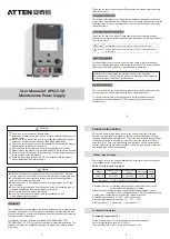 Atten APS15-3A User Manual предпросмотр