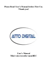 aTTo Digital nanoREC User Manual preview