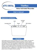 Preview for 1 page of aTTo Digital TileRec User Manual