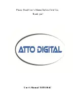 Preview for 1 page of aTTo Digital TOTO384C User Manual