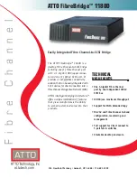 ATTO Technology ATTO FibreBridge 1180D Specification Sheet предпросмотр