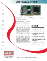 Предварительный просмотр 1 страницы ATTO Technology ATTO FibreBridge 1290E Specification Sheet