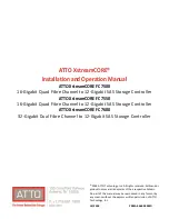 ATTO Technology ATTO XstreamCORE FC 7500 Installation And Operation Manual предпросмотр