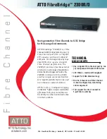 ATTO Technology FibreBridge 2300D Specifications preview