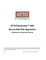 Предварительный просмотр 1 страницы ATTO Technology FibreCenter 3400 Installation And Operation Manual