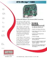 ATTO Technology iPBridge 1500E Specification Sheet preview