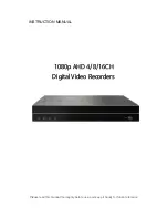 AtVideo 16CH AHD DVR Instruction Manual preview