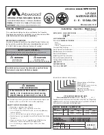 Предварительный просмотр 1 страницы Atwood 10-E Installation, Operation And Maintenance Manual