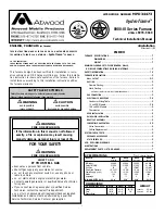 Atwood hydro flame 8900-III series Technical Installation Manual preview