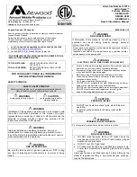 Atwood hydro flame afs User'S Information Manual preview