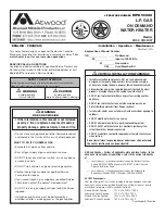 Предварительный просмотр 1 страницы Atwood OD50 Operating & Maintenance Instructions