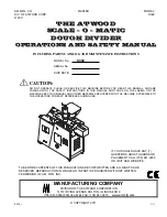 Atwood SCALE-O-MATIC S302 Operation And Safety Manual preview