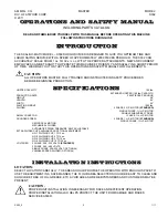 Preview for 4 page of Atwood SCALE-O-MATIC S302 Operation And Safety Manual