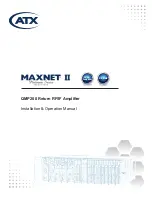 ATX Maxnet II QMP200 Installation & Operation Manual preview