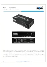 Preview for 1 page of ATZ HDMI-124 Instruction Manual