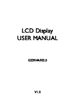 Предварительный просмотр 1 страницы AU Optronics G229HAF02.0 User Manual