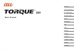 AU TORQUE X01 Basic Manual предпросмотр