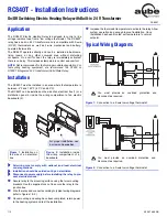 Aube Technologies RC840T Installation Instructions Manual preview