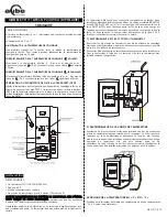 Preview for 1 page of Aube Technologies TH111GFCI-NP 240 VCA (French) Manuel D'Utilisation