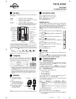 Preview for 1 page of Aube Technologies TH115-A User Manual