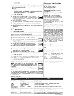 Preview for 2 page of Aube Technologies TI032-3W Installation Instructions And Use