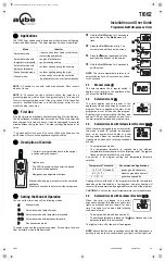 Aube Technologies TI062 Installation And User Manual preview