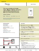 Preview for 1 page of Aube Technologies Tl035 Specification