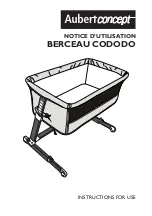 Preview for 1 page of Aubert concept BERCEAU CODODO Instructions For Use Manual