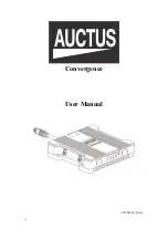 Auctus CONVERGENCE User Manual preview