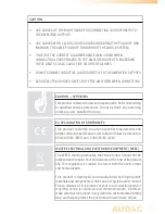 Preview for 7 page of AUDAC AMP20 User Manual