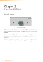 Preview for 10 page of AUDAC AMP203 User Manual