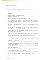 Preview for 6 page of AUDAC AMP523MK2 User Manual