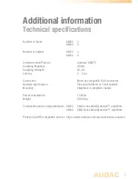 Предварительный просмотр 9 страницы AUDAC ANI22 Installation Manual