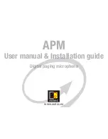 Предварительный просмотр 1 страницы AUDAC APM Series User Manual & Installation Manual