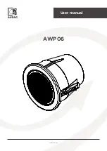 Preview for 1 page of AUDAC AWP06 User Manual