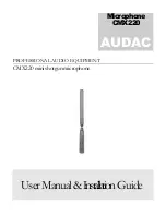 Preview for 1 page of AUDAC CMX220 User Manual & Installation Manual