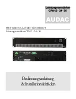 Preview for 41 page of AUDAC CPA12 User Manual & Installation Manual