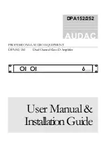 Preview for 1 page of AUDAC DPA152 User Manual & Installation Manual