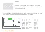 Предварительный просмотр 14 страницы AUDAC DW5065 User Manual & Installation Manual