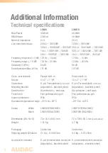 Preview for 8 page of AUDAC LINO4 User & Installation Manual