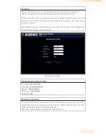 Preview for 43 page of AUDAC M2 User Manual