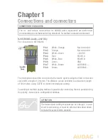 Предварительный просмотр 9 страницы AUDAC mpx User Manual