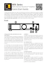 AUDAC Multi-functional SourceCon MFA Series Quick Start Manual preview