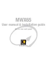 Предварительный просмотр 1 страницы AUDAC MWX65 User Manual & Installation Manual