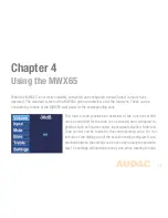 Предварительный просмотр 21 страницы AUDAC MWX65 User Manual & Installation Manual