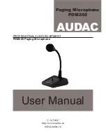 AUDAC PDM200 User Manual preview